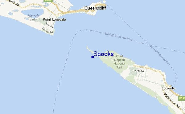 mapa de localização de Spooks