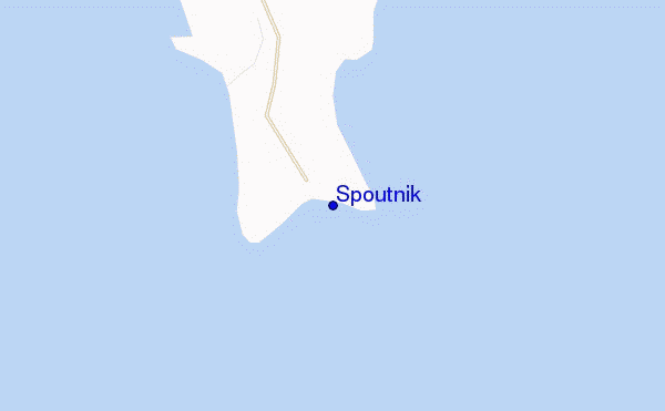 mapa de localização de Spoutnik