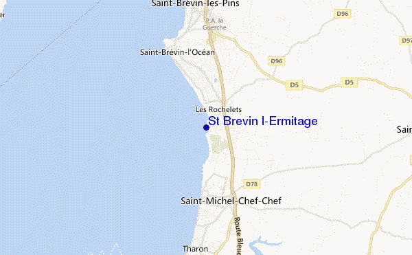 mapa de localização de St Brevin l'Ermitage