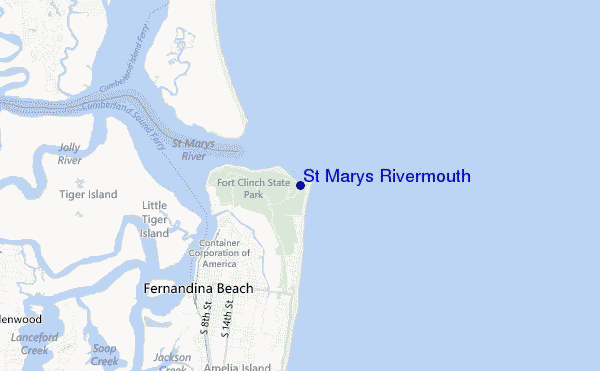 mapa de localização de St Marys Rivermouth