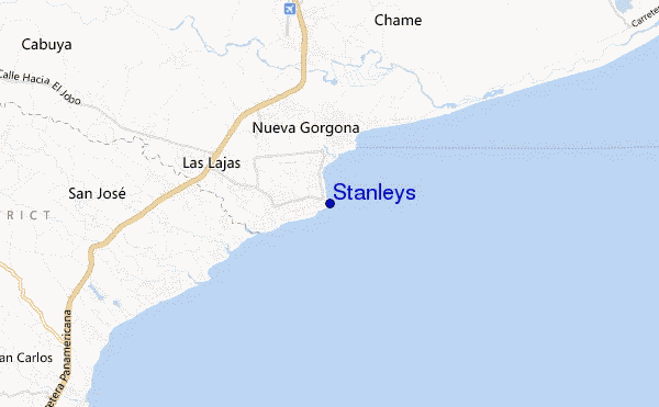 mapa de localização de Stanleys