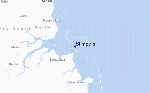 mapa de localização de Stimpy's