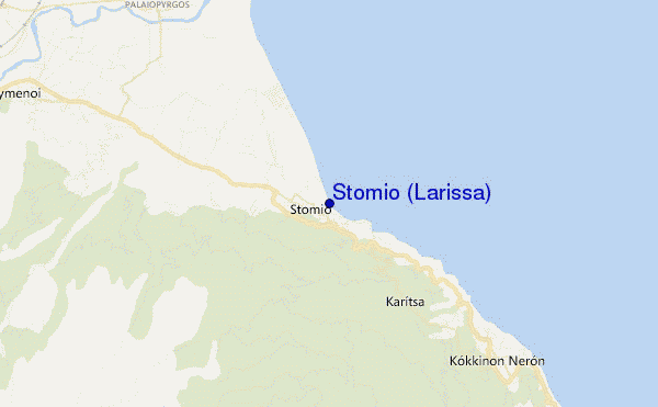 mapa de localização de Stomio (Larissa)