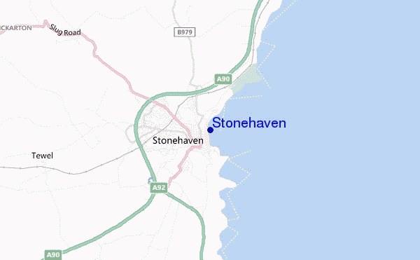 mapa de localização de Stonehaven