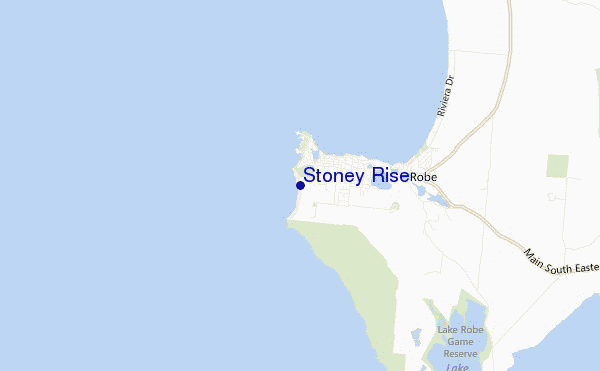 mapa de localização de Stoney Rise