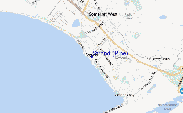 mapa de localização de Strand (Pipe)