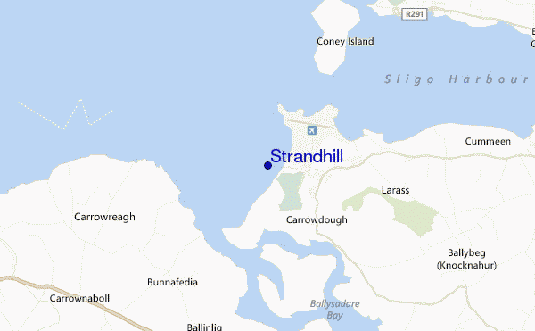 mapa de localização de Strandhill