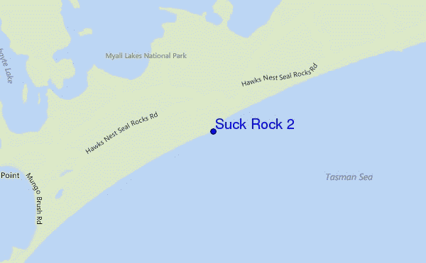 mapa de localização de Suck Rock 2