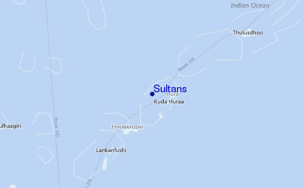 mapa de localização de Sultans
