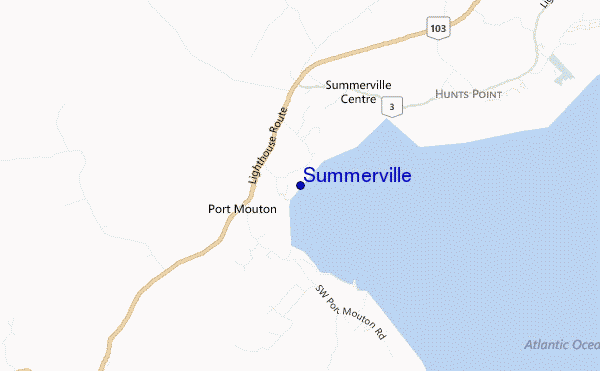 mapa de localização de Summerville