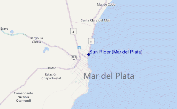 Sun Rider (Mar del Plata) Location Map