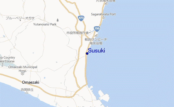 mapa de localização de Susuki