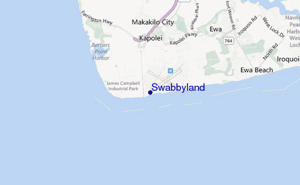 mapa de localização de Swabbyland