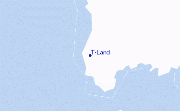 mapa de localização de T-Land