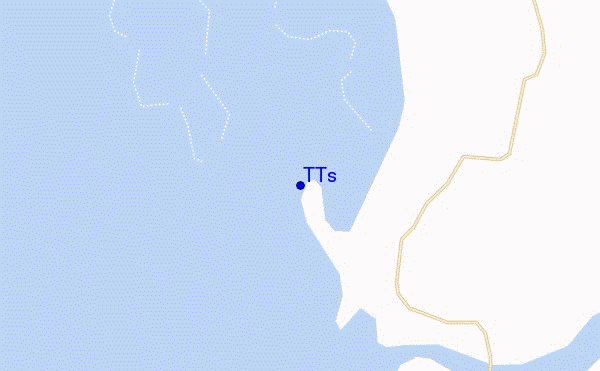 mapa de localização de TTs