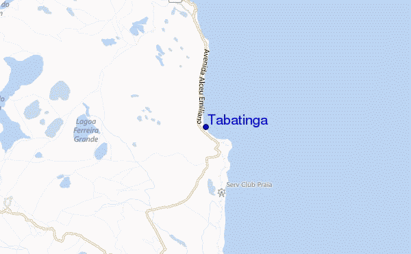 mapa de localização de Tabatinga