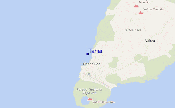 mapa de localização de Tahai