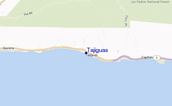 mapa de localização de Tajiguas