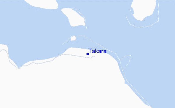 mapa de localização de Takara