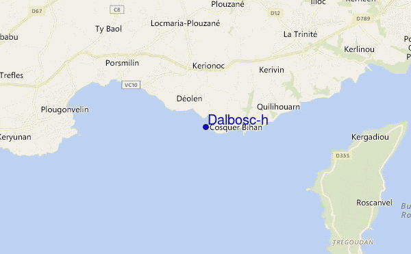 mapa de localização de Dalbosc'h
