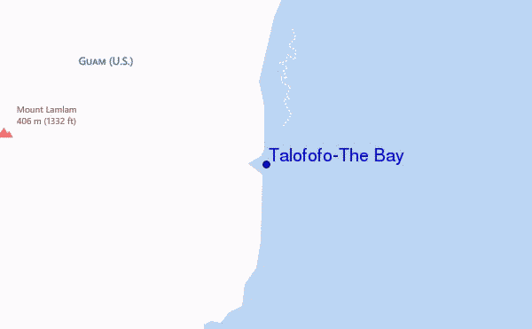 mapa de localização de Talofofo/The Bay