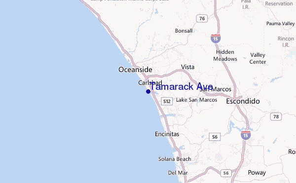 Tamarack Ave. Location Map