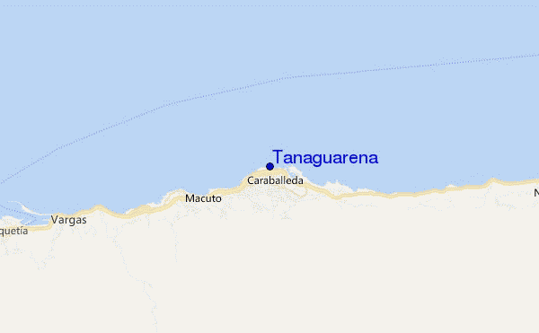 mapa de localização de Tanaguarena