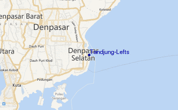 mapa de localização de Tandjung-Lefts