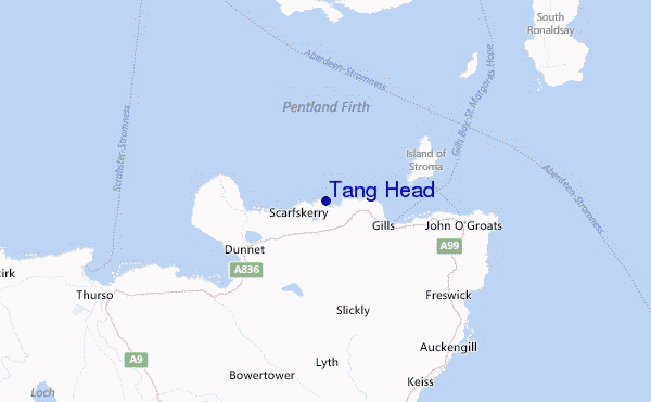 Tang Head Location Map