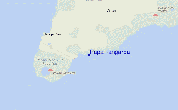 mapa de localização de Papa Tangaroa