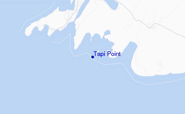 mapa de localização de Tapi Point
