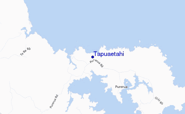 mapa de localização de Tapuaetahi