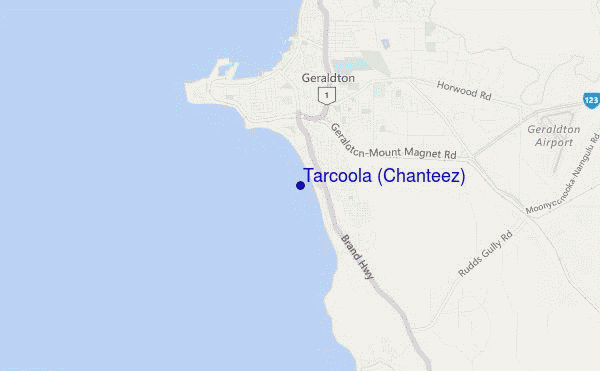 mapa de localização de Tarcoola (Chanteez)