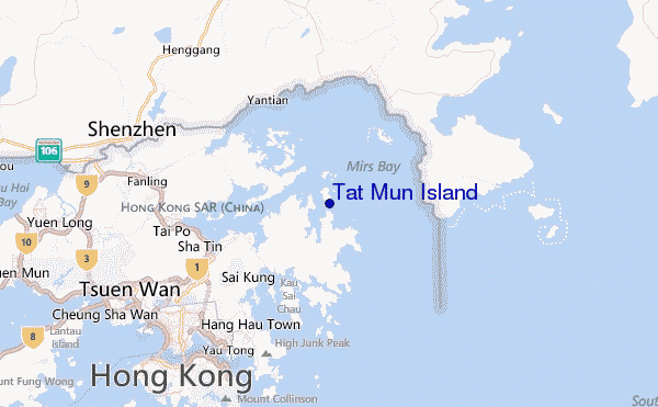Tat Mun Island Location Map
