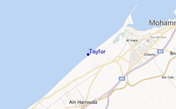 mapa de localização de Tayfor