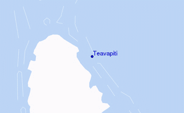 mapa de localização de Teavapiti