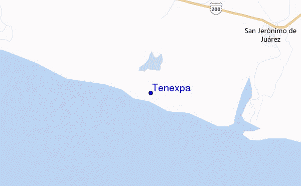 mapa de localização de Tenexpa
