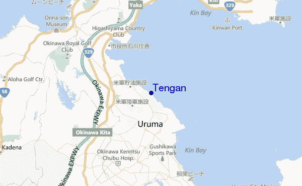 mapa de localização de Tengan