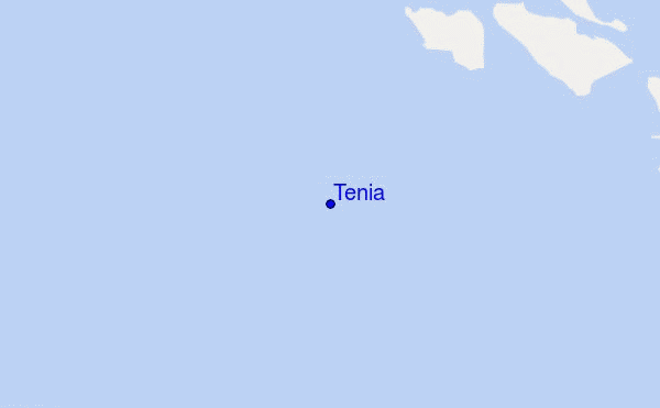 mapa de localização de Tenia