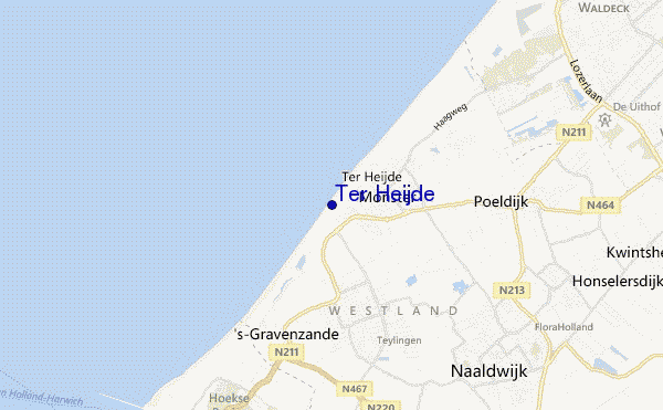 mapa de localização de Ter Heijde
