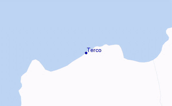 mapa de localização de Terco