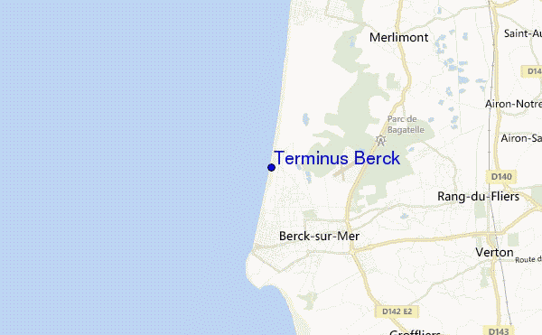 mapa de localização de Terminus Berck