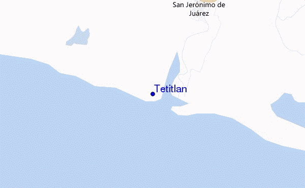 mapa de localização de Tetitlan