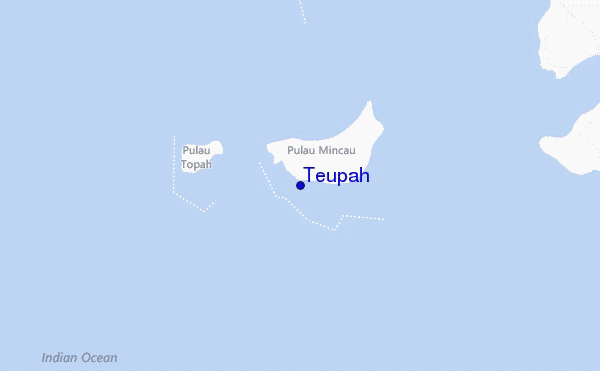 mapa de localização de Teupah
