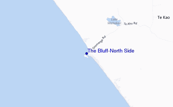 mapa de localização de The Bluff-North Side