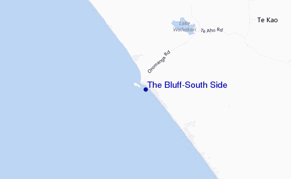 mapa de localização de The Bluff-South Side