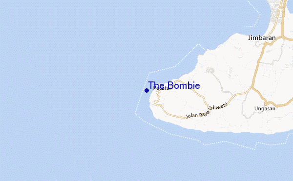 mapa de localização de The Bombie