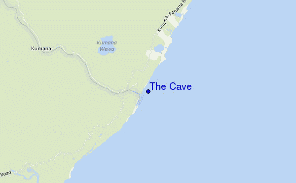 mapa de localização de The Cave