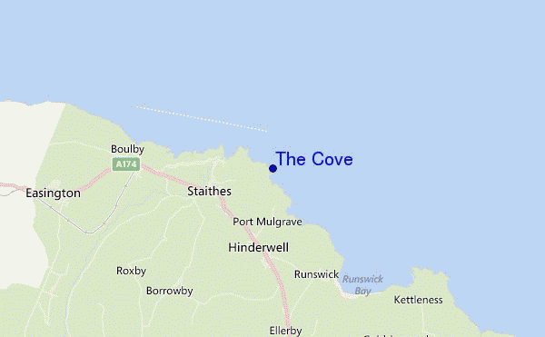 mapa de localização de The Cove