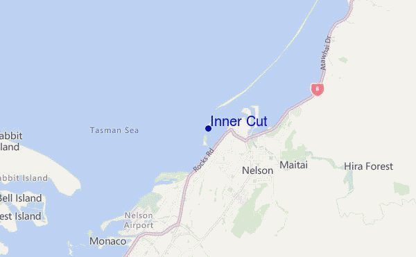 mapa de localização de Inner Cut